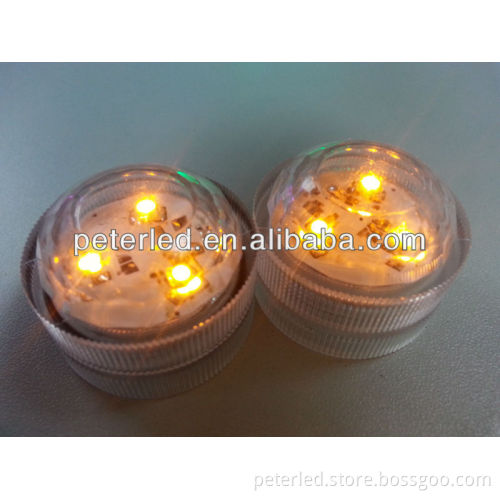 LED small submersible light waterproof color change round&flower